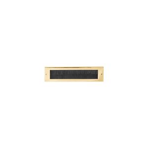 Formani Timeless F535BI briefplaat binnen (tochtborstel) messing ongelakt