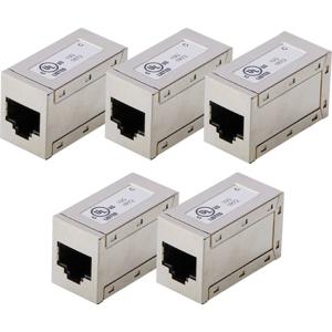 Digitus AT-AG-8-8-C6S-5 6, modulaire koppeling, afgeschermd - 5 stuks AT-AG-8-8-C6S-5 RJ45, behuizing (koppeling) Aantal polen (sensoren) 8 Zilver 5 stuk(s)