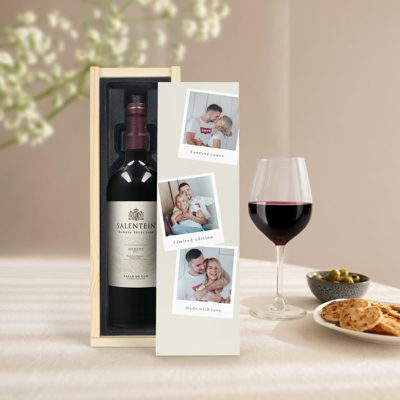 Wijn in bedrukte kist - Salentein - Merlot