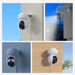 Reolink E Series E-serie E560 - 4K UHD PTZ Wi-Fi 6-camera, 3x optische zoom, automatisch volgen, Wi-Fi 6, detectie van personen/voertuigen/huisdieren