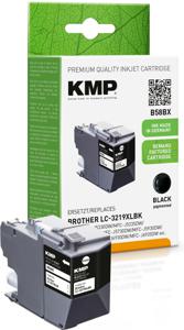 KMP Inktcartridge vervangt Brother LC-3219XLBK Compatibel Zwart B58BX 1537,4001