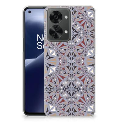 OnePlus Nord 2T | TPU | Siliconen hoesje | Flower Tiles
