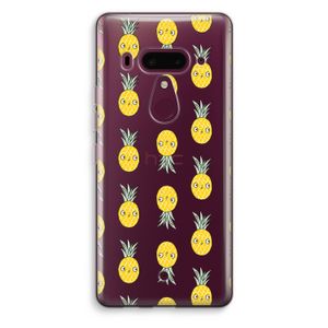 Ananas: HTC U12+ Transparant Hoesje