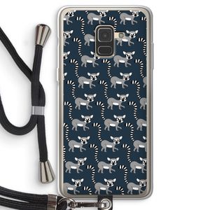Makis: Samsung Galaxy A8 (2018) Transparant Hoesje met koord