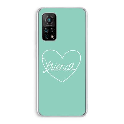 Friends heart pastel: Xiaomi Mi 10T 5G Transparant Hoesje