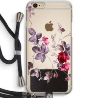 Mooie bloemen: iPhone 6 / 6S Transparant Hoesje met koord