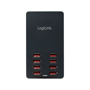 LogiLink PA0140 USB-laadstation 44 W Thuis Uitgangsstroom (max.) 8800 mA Aantal uitgangen: 8 x USB Automatische detectie