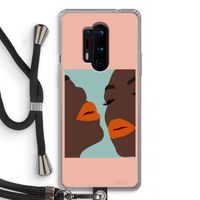 Orange lips: OnePlus 8 Pro Transparant Hoesje met koord
