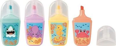 Brunnen markeerstiften Mini 13 x 12 cm 4 stuks