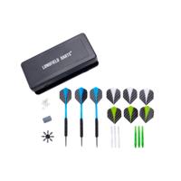 Longfield Games steel darts set - zwart