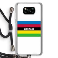 WK Wielrennen: Xiaomi Poco X3 NFC Transparant Hoesje met koord