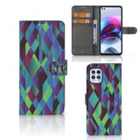 Motorola Moto G100 | Book Case | Abstract Green Blue