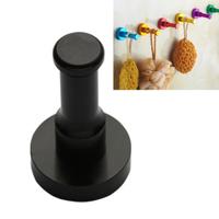 Kleur persoonlijkheid ruimte aluminium ronde haak enkele haak keuken kleur kleding haak geen roest (zwart)