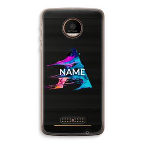 Abstract Spectrum: Motorola Moto Z Force Transparant Hoesje