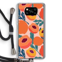 Perzik: Xiaomi Poco X3 NFC Transparant Hoesje met koord