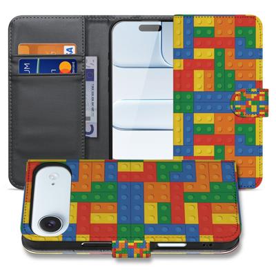 Blokken Design Hoesje Voor iPhone Air | Book Case | Portemonnee hoesje