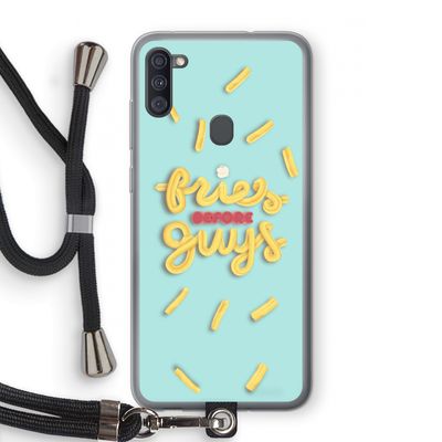 Always fries: Samsung Galaxy A11 Transparant Hoesje met koord