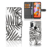 Samsung Galaxy M11 | A11 Hoesje Leaves Grey