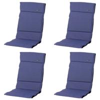 Fiber tuinkussen panama saffierblauw (4 stuks) Madison - Madison