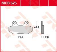 TRW Remblokken, en remschoenen voor de moto, MCB525 Allround organisch