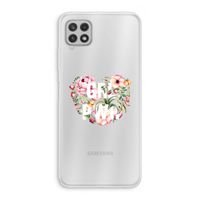 GRL PWR Flower: Samsung Galaxy A22 4G Transparant Hoesje