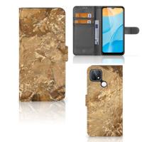 OPPO A15 | Bookcase | Marmer Creme OPPO A15 | Bookcase | Marmer Creme