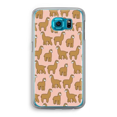 Alpacas: Samsung Galaxy S6 Transparant Hoesje