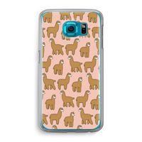 Alpacas: Samsung Galaxy S6 Transparant Hoesje