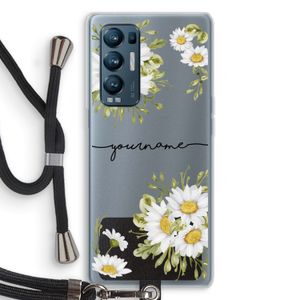 Daisies: Oppo Find X3 Neo Transparant Hoesje met koord