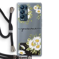 Daisies: Oppo Find X3 Neo Transparant Hoesje met koord