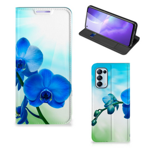 OPPO Find X3 Lite Smart Cover Orchidee Blauw - Cadeau voor je Moeder