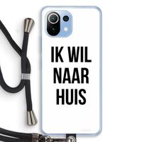 Ik wil naar huis: Xiaomi Mi 11 Lite Transparant Hoesje met koord