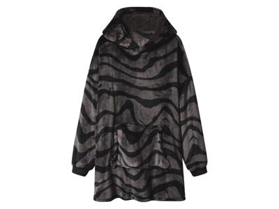 Oversized hoodie (Grijs/zwart, L/XL)