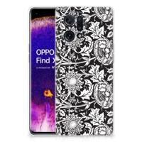 OPPO Find X5 | TPU Case | Black Flowers