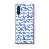 Blauwe golven: Samsung Galaxy Note 10 Transparant Hoesje Blauwe golven: Samsung Galaxy Note 10 Transparant Hoesje