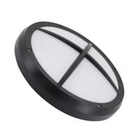 Plafondlamp / buitenlamp zwart rond &apos;Rodri&apos; led lamp 13.5W 30 cm