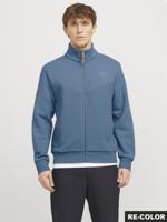 J&j Premium Jprblufrankie Sweat Zip High Neck Smu Vest Goblin Blue