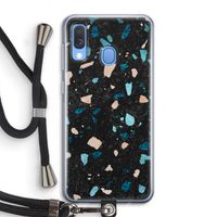 Terrazzo N°11: Samsung Galaxy A40 Transparant Hoesje met koord