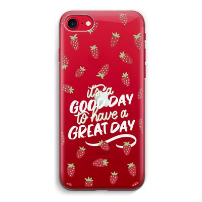 Don't forget to have a great day: iPhone SE 2020 Transparant Hoesje