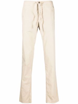 Incotex pantalon slim à lien de resserrage - Tons neutres