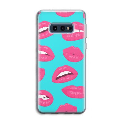 Bite my lip: Samsung Galaxy S10e Transparant Hoesje