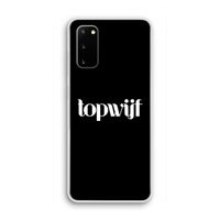 Topwijf Zwart: Samsung Galaxy S20 Transparant Hoesje