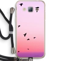 Fly away: Samsung Galaxy J3 (2016) Transparant Hoesje met koord