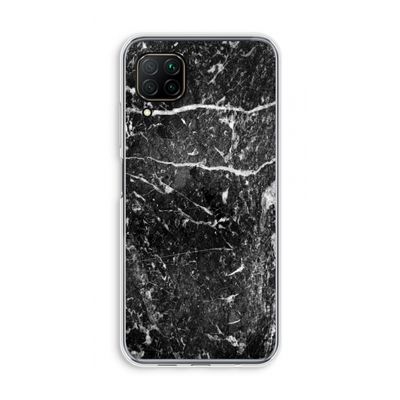 Zwart marmer: Huawei P40 Lite Transparant Hoesje