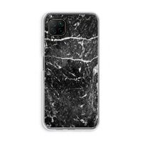 Zwart marmer: Huawei P40 Lite Transparant Hoesje Zwart marmer: Huawei P40 Lite Transparant Hoesje