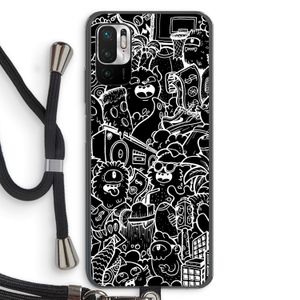 Vexx Black City : Xiaomi Redmi Note 10 5G Transparant Hoesje met koord