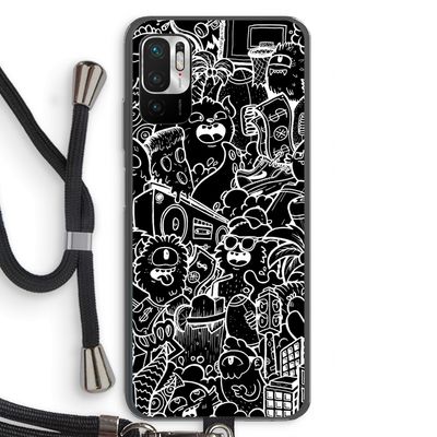 Vexx Black City : Xiaomi Redmi Note 10 5G Transparant Hoesje met koord