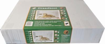 Draadkooi 2-deurs zwart nr. 1 60x43x52 cm - Gebr de boon