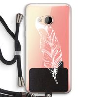 Pluim: HTC U Play Transparant Hoesje met koord