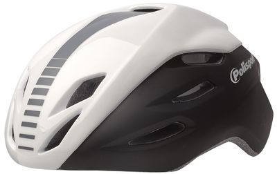 Pol Isport aero fietshelm m 55-58cm zwart/wit/grijs